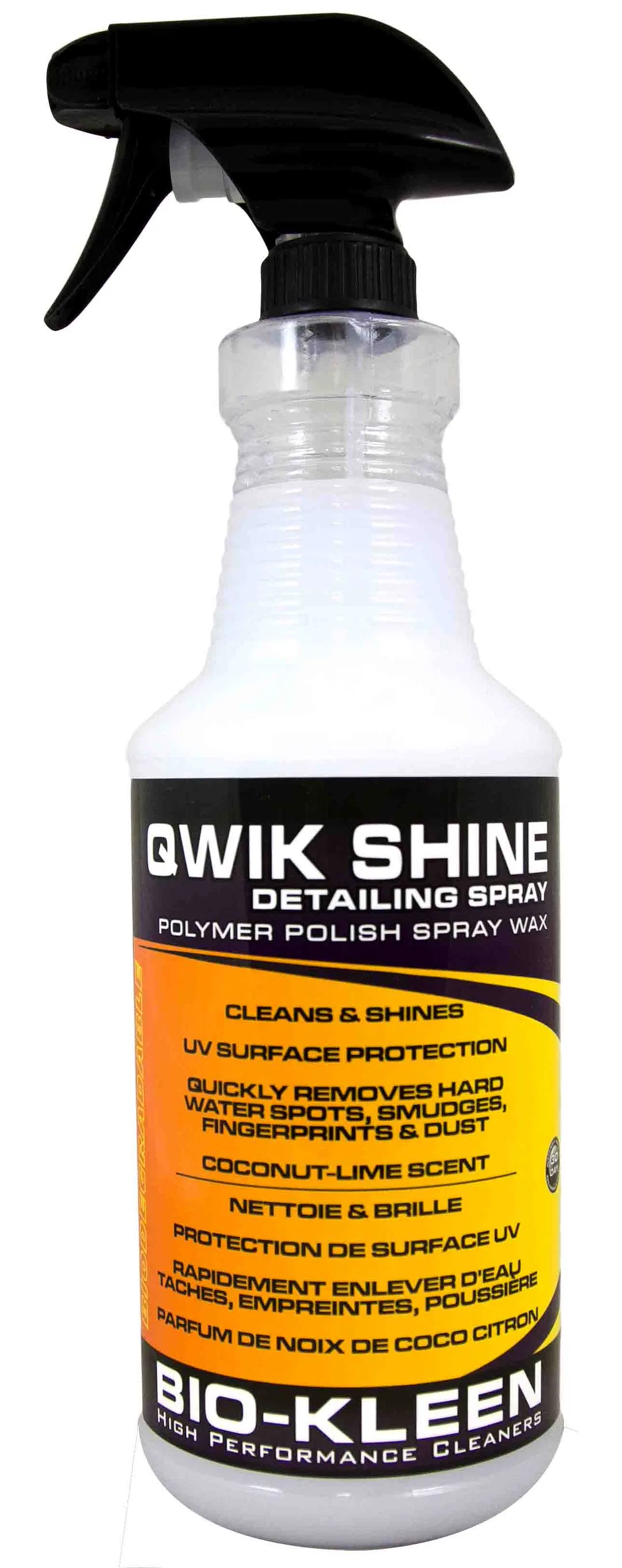 M00907 – BIO-KLEEN Detailing Spray, Use To Remove Dust/ Smudges/ Bird Hits And Water Spots 32 Ounce Spray Bottle Sing...